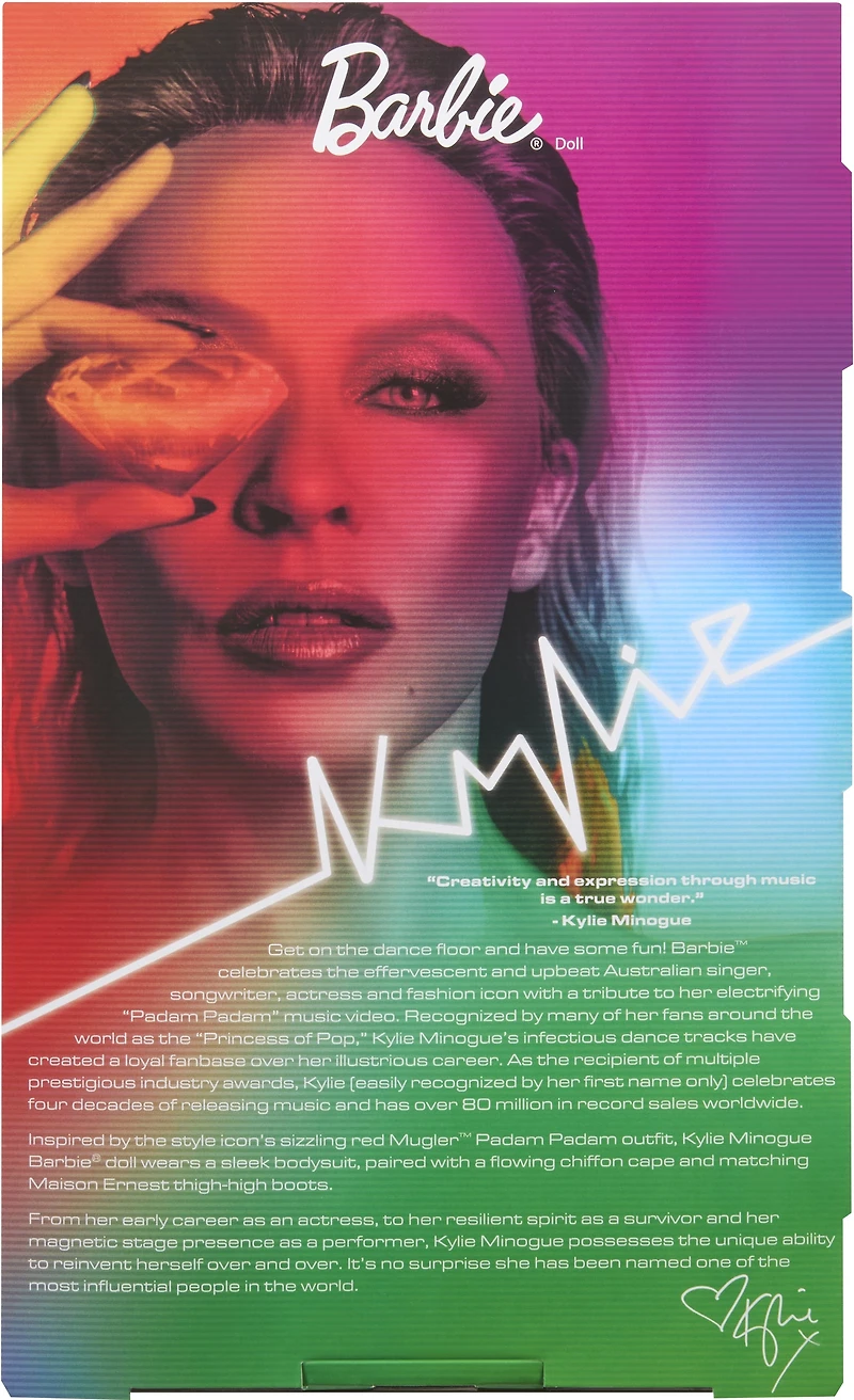 Barbie Poupée Signature Kylie Minogue avec tenue de "Padam Padam"
