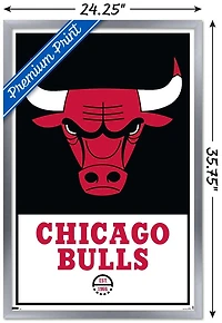 NBA Chicago Bulls - Logo 21 Wall Poster, 22.375" x 34" Framed