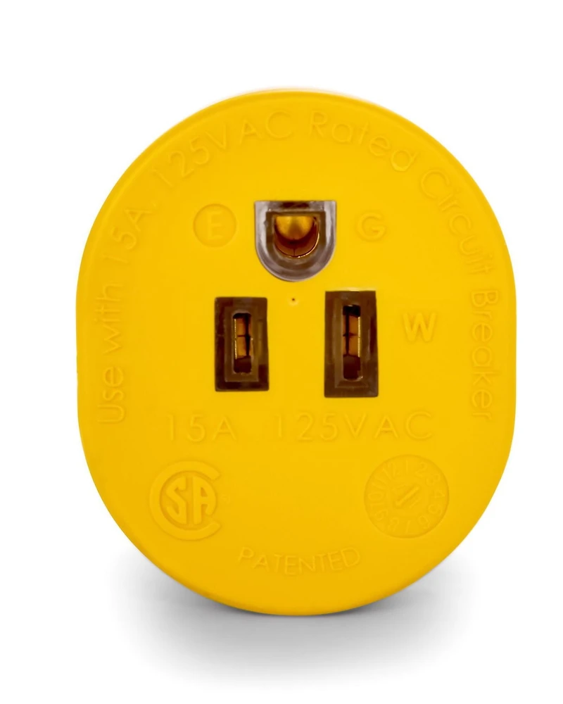 Camco Adaptateur électrique pour caravane - 30AM/15AF (55235) 30 AMPÈRES M/ 15 AMPÈRES F