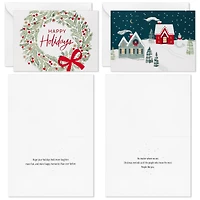 Boîte de cartes variées de Noël, Hallmark, des fêtes douces (paquet de 20 cartes et enveloppes)