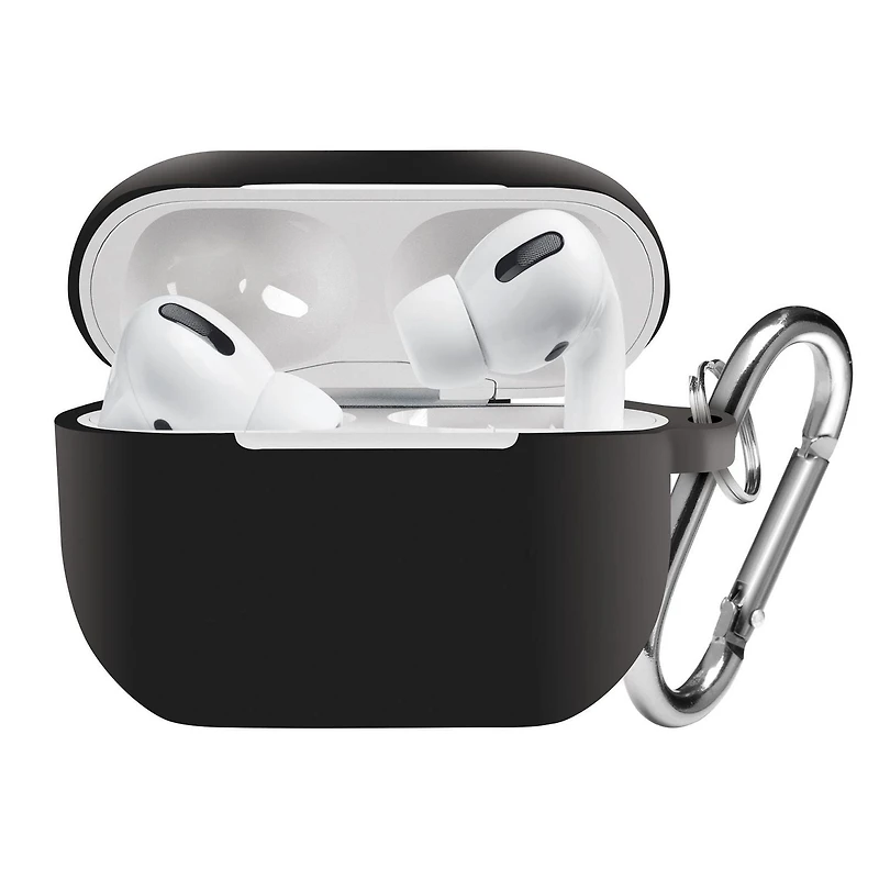 Boîtier en silicone pour AirPods Pro 1re génération onn. Crochet de transport attaché
