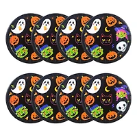 Assiettes en carton multicolores pour l'Halloween, 23 cm, 8 unités, Way to Celebration