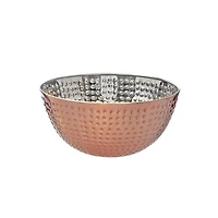 Salad Bowl Metallic Rose Martelé 7,50 "