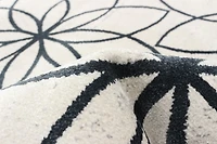 Tapis Lavable ECARPET Floral pour Chambre, Salon, Chambre d'Enfant, Couloir