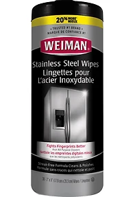 Weiman Stainless Steel Cleaner and Polish Wipes, 30 Count
