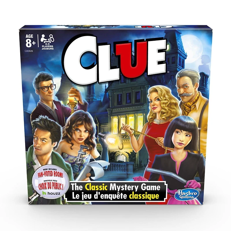 Jeu Clue, pièce votée par le public, comme vu sur le site Web Houzz
