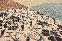 ECARPETGALLERY 5'8" x 7'6" Transitional Collage Handmade Area Rug for Living Room, Dining Room and Bedroom in Grey