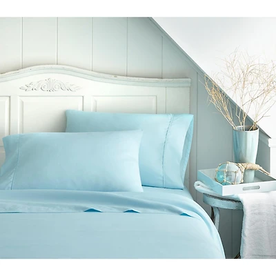Johnson Home Solid Color Flannel Sheet Sets