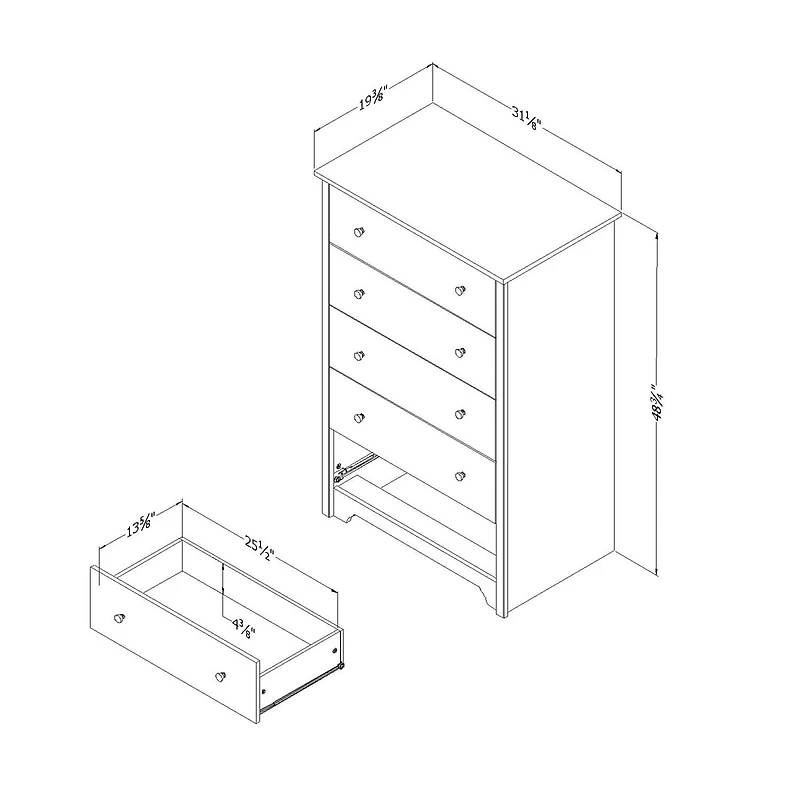 South Shore Vito 5-Drawer Chest