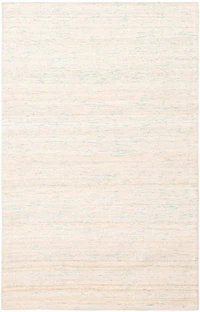 ECARPETGALLERY Tapis Fait à la Main pour Salon, Salle à Manger et Chambre à Coucher Transitionnel Collection Collage 5'1" x 8'0" en Ivoire