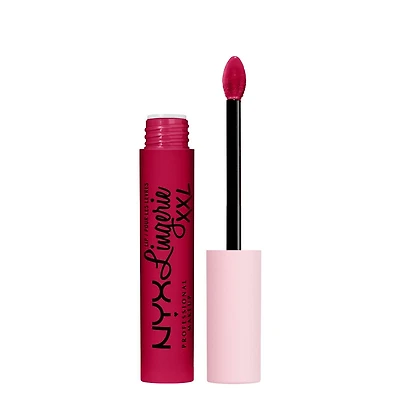 NYX PROFESSIONAL MAKEUP, Rouge à lèvres liquide Lip Lingerie XXL, Fini Mat, Formule végane - TURN ON (Pêche chaîr) Rouge à lèvres liquide