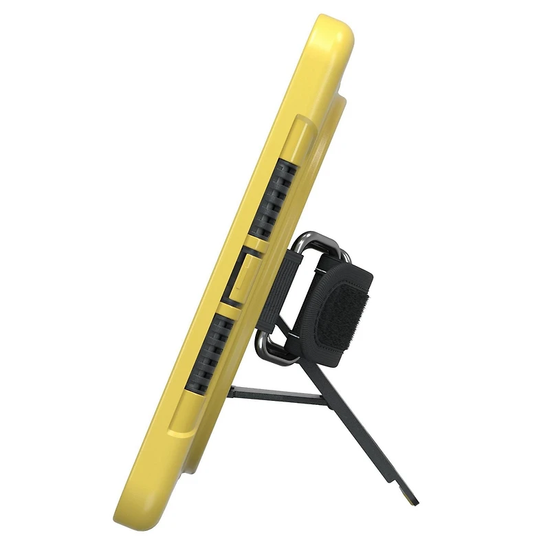 CTA Digital Protective Case with Built-in 360-degree Rotatable Grip Kickstand for iPad 7th and 8th Gen 10.2-in, iPad Air 3 and iPad Pro 10.5-in - Yellow
