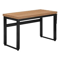 Monarch Specialties Computer Desk, Home Office, Standing, Adjustable, 48"l, Work, Laptop, Metal, Laminate, Brown, Black, Contemporary, Modern