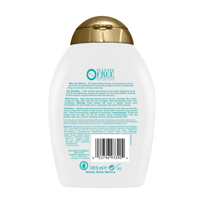 OGX Désaltérant + Boucles à la Noix de Coco Shampooing