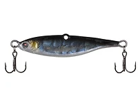 Berkley BHBVB-028-NSH Vibrato Jigging Bait, Slow Flutter on Fall, Enchanced Cosmetics, 2 5/8", 1oz, Two Treble Hooks Nat. Shiner