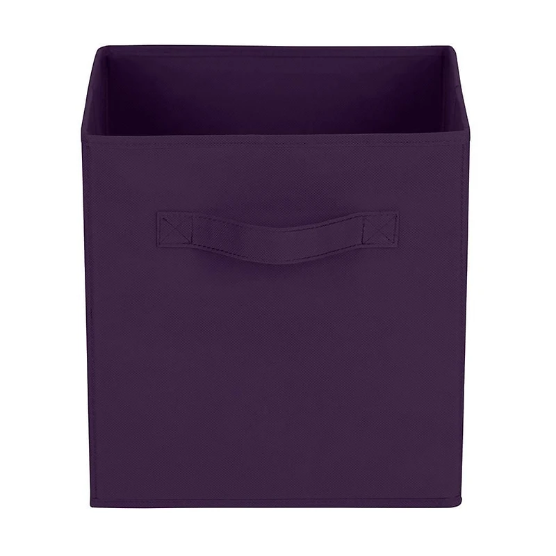 Mainstays panier de rangement en forme de cube,pliable, organisation de la maison, les principaux matériaux sont du tissu non usé et du papier cartonné, parfait pour la crèche, la salle de jeux, etc.