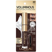 L'Oréal Paris Mascara Voluminous Noir Balm, Volumisant, Soignant, Volume Défini Instantané, Noir, 0.26 fl. oz.