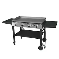 Expert Grill 4 Burner Propane Gas Flat Top Griddle Grill, Black, GGC2342W-C