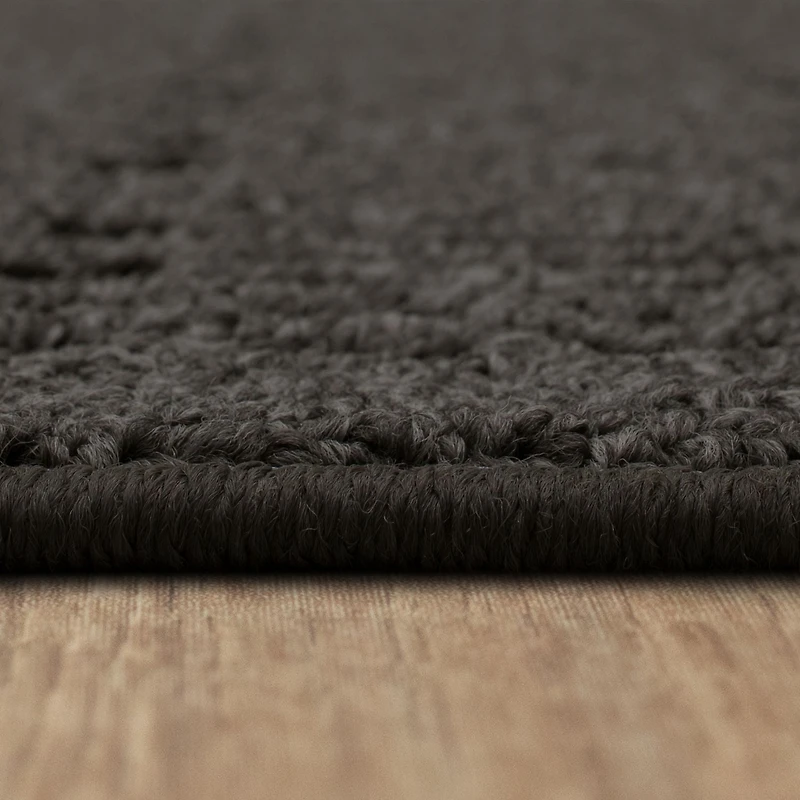 Hometrends Staircase Grey Polyester Area Rug