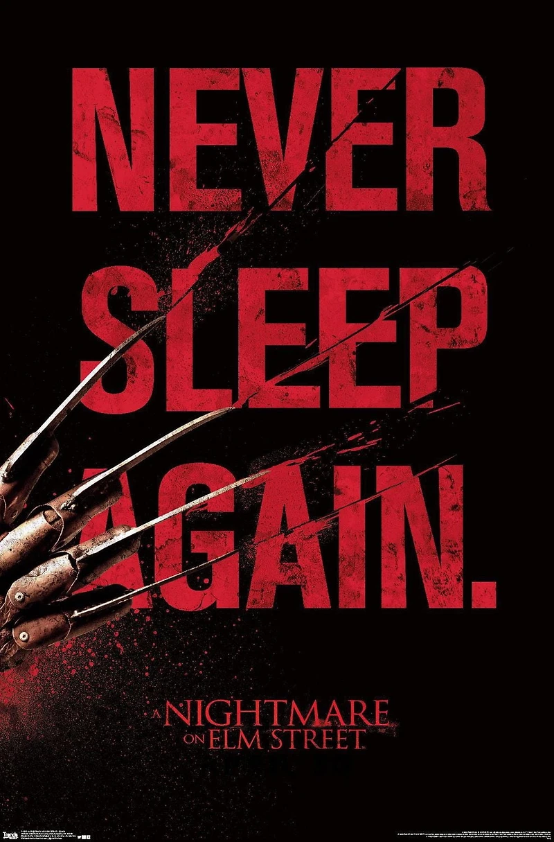A Nightmare on Elm Street - Sleep Wall Poster, 22.375" x 34" Framed