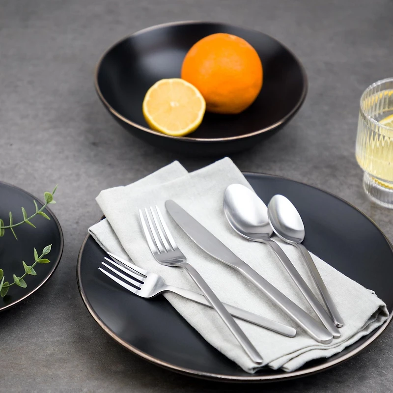 Thyme & Table Barca Stainless Steel 20-Piece Flatware Set, Service for 4, Flatware Set