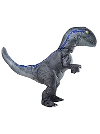Costume Gonflable Blue Velociraptor de Jurassic World pour Adultes par Rubies, Unisexe