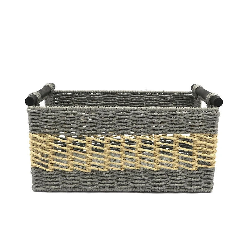 hometrends Panier en papier roulé 2 tons