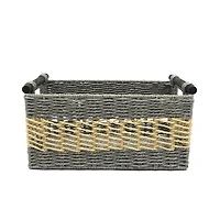 hometrends Panier en papier roulé 2 tons