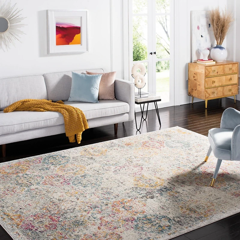 SAFAVIEH Madison Judith Geometric Floral Area Rug