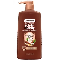 Garnier Whole Blends Anti-Frizz Conditioner Infused with Coconut Oil and Cocoa Butter for Frizzy Hair & Dry Hair, Paraben-Free, 786 mL