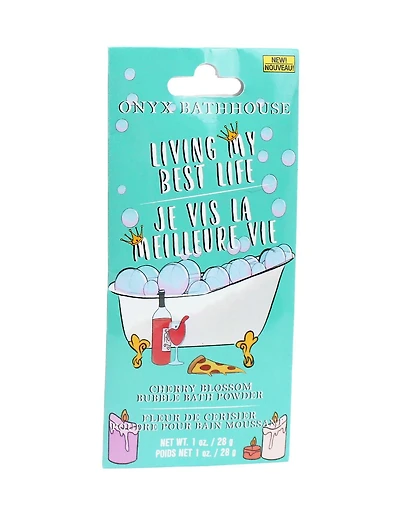 Onyx Bathhouse Je Vis La Meilleure Vie Poudre Pour Bain Moussant