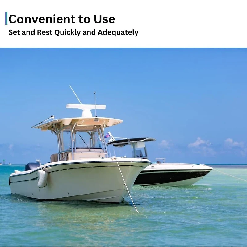 Blue Dog Marine Kit d'ancre de bateau à bague collectrice en acier galvanisé, ancre Fluke #7 | Ancres de bateau de 7 LBS pour bateaux jusqu'à 19'