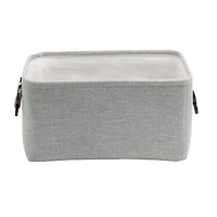 Panier de rangement en chevron, thème animalier avec poignées en forme d'os de chien Panier