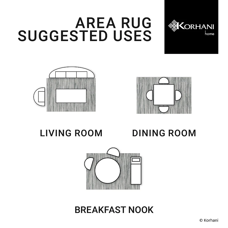 Mainstays Great North Grey Indoor Area Rug, 5'x7'