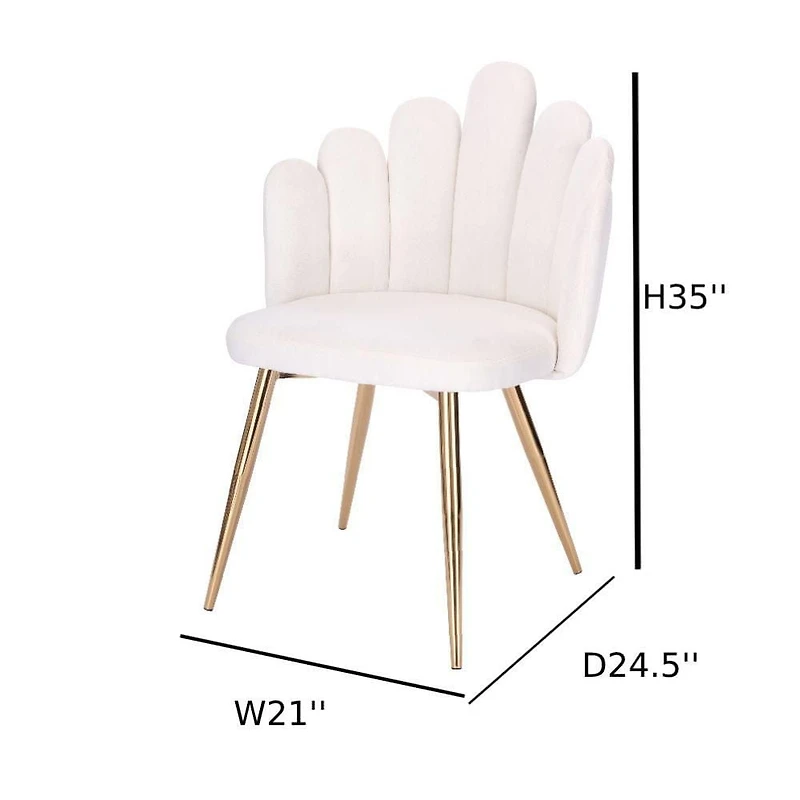 Chaise de salle à manger Domina Lot de 2-Classique Chaise légère moderne et confortable