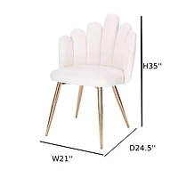 Chaise de salle à manger Domina Lot de 2-Classique Chaise légère moderne et confortable