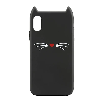 Étui souple en plastique à la mode pour iPhone XR blackweb (Noir)