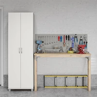 Systembuild Evolution Lory 24" Utility Storage Cabinet, White