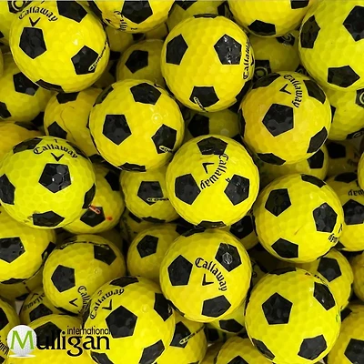 Mulligan - 50 balles de golf récupérées Callaway Chrome Soft Truvis AAA , Jaune