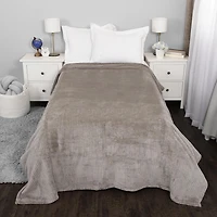 Jacquard Velvet Touch Blanket, Grey 66" x 96"