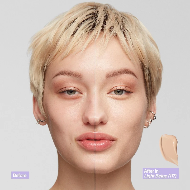 Revlon Illuminance Skin-Caring Liquid Foundation Makeup, Medium Coverage, 30mL