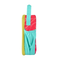 Thermos Kids Upright Reusable Lunch Box with Liner, Pink, Side Pocket, 100% PVC Free