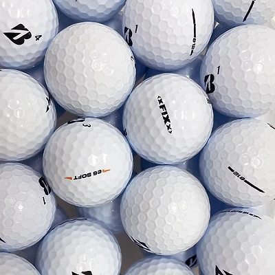Mulligan - 96 Bridgestone Mix 5A/4A Recycled Used Golf Balls, White