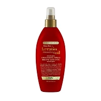 OGX Frizz-Free + Keratin Smoothing Oil Miracle Gloss Spray, 5 in 1, De-frizz Hair, Shiny Hair, Keratin, Argan Oil
