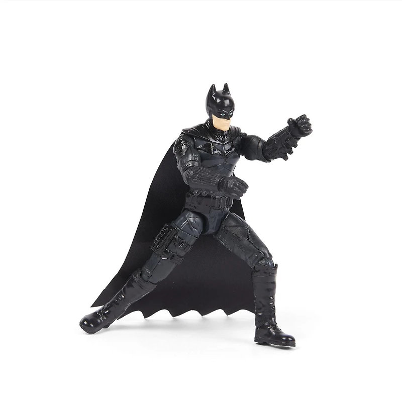 DC Comics, Batman 4-inch Action Figure with 3 Accessories and Mystery Card, The Batman Movie Collectible Kids Toys for Boys and Girls Ages 3 and up