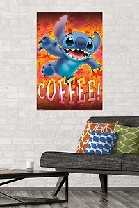 Disney Lilo and Stitch - Coffee Wall Poster