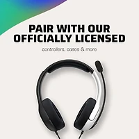 PDP Gaming LVL40 Wired Stereo Gaming Headset: Noir Nintendo Switch, Nintendo Switch (OLED Model) PDP Switch Headset Noir