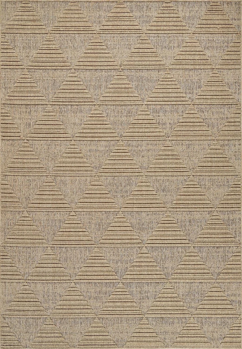 Tapis d'interieur exterieur abstrait Rug Branch Hogar, marron beige, moderne - Salon, chambre, salle a manger et cuisine