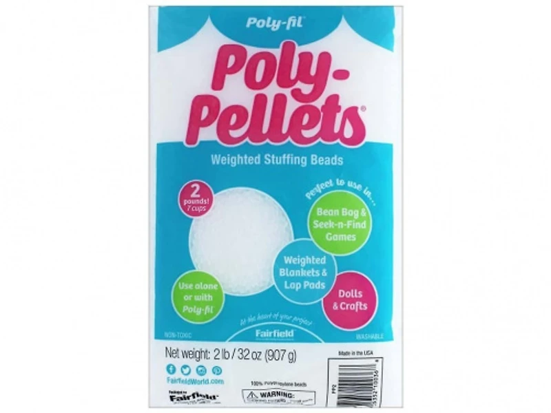 FAIRFIELD Poly Pellets®, Weighted Stuffing, 900g (32 oz) Bag