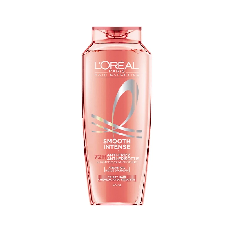 L'Oréal Paris Smooth Intense Anti-Frizz Shampoo 375 ml, For Frizzy Hair